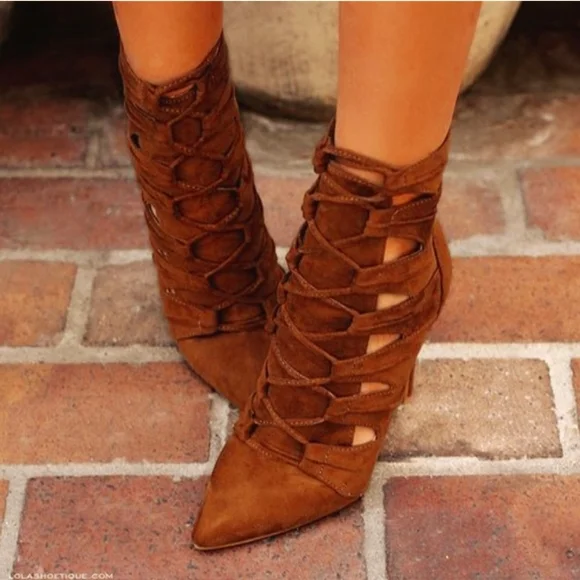 Rouge Hellium Boots size 8 1/2 - Picture 1 of 10